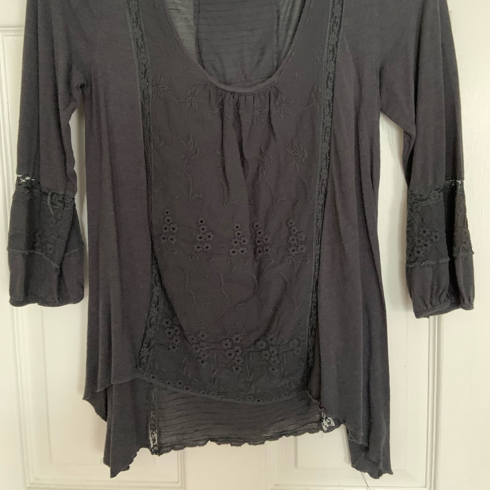 Navy Blue Detailed Shirt